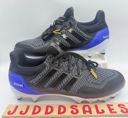 Adidas Ultraboost Football Cleats Black Gold Purple JP7410 Men’s Sz 9.5 NEW RARE

New