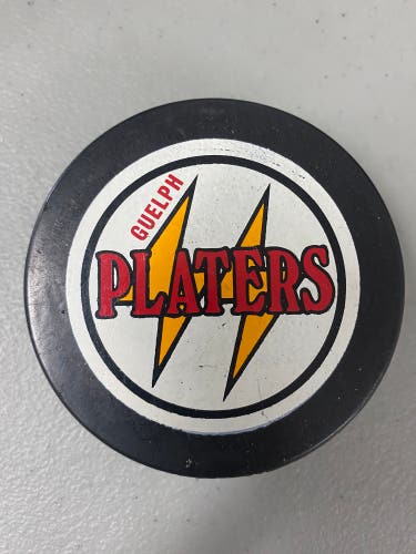 Guelph Platers puck