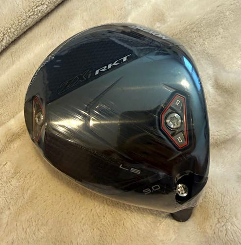 2026 Srixon RKT LS 9.0 Loft Driver Head Only Black w/ Headcover & Shaft Adapter