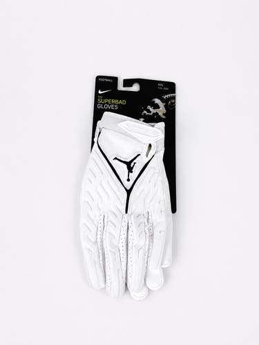 Nike Superbad Jordan White Football Gloves Magnigrip Size XXL  NEW