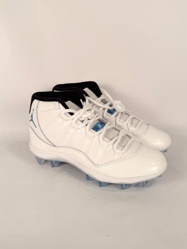 Jordan 11 Retro MCS Baseball Cleats White/Legend Blue HM7326-104 Men's Size 8