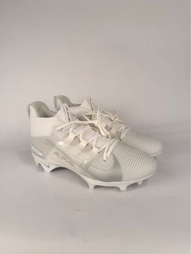 Size 9.5 - Nike Alpha Menace 4 Elite Football Cleats Men's White FD7036-101 NEW