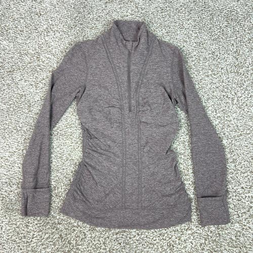 Lululemon Womens Pullover 6 Purple Cypress Kiss 1/4 Zip Running Gym Yoga Sport