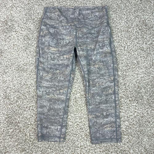 Lululemon Pants Womens 12 Gray Cropped Leggings Spotted Yoga Wunder Under HR