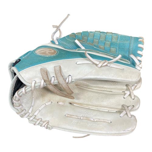 Used Rawlings Shut Out RSO130W Fastpitch Glove RH Throw White 13" 11735-S000367806