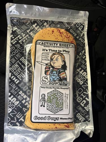 Sealed SWAG Driver Headcover — Chucky "Activity Sheet"