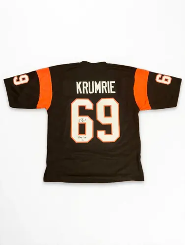 Tim Krumrie Autographed Signed Bengals Jersey #69 ROH 24 NFL Wilder COA