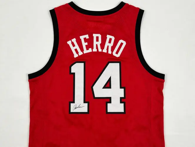 Tyler Herro Autographed Signed Heat Jersey #14 XL NBA JSA Signature Debut COA