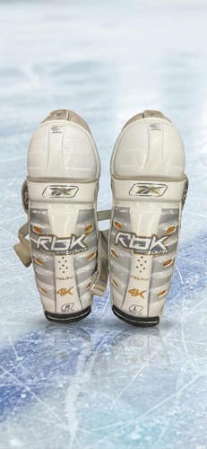 Reebok by Jofa 4K Senior Shin Guards White 14"