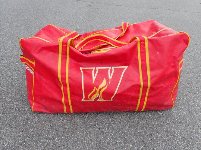 Calgary Wranglers AHL Warrior Pro Stock Player Equipment Travel Hockey Bag