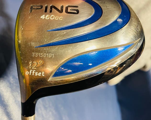 Men's Ping G5 Left Hand Driver Stiff Flex 12 Loft Graphite Shaft