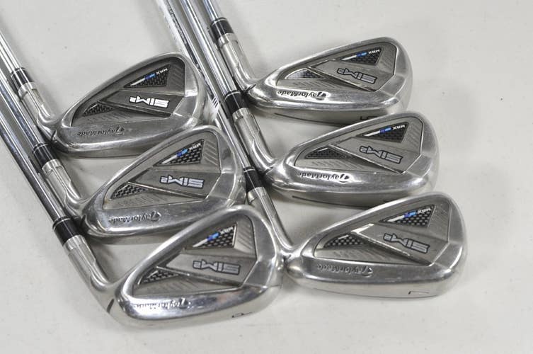 TaylorMade SIM2 Max 5-PW Iron Set Stiff Flex Right KBS MAX MT 85g Steel # 222656