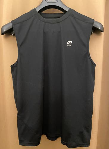 Road Runner Sports Sleeveless Workout Shirt Adult Large Black Running Training