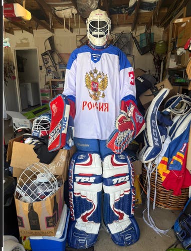 NEW Hockey Goalie Cut Jersey (РОССИЯ WHITE)