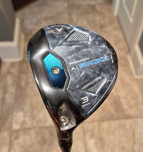 Men's Callaway Paradym Ai SMOKE Max Fairway Fairway Wood Stiff Flex 3 Wood Graphite Shaft (Used)