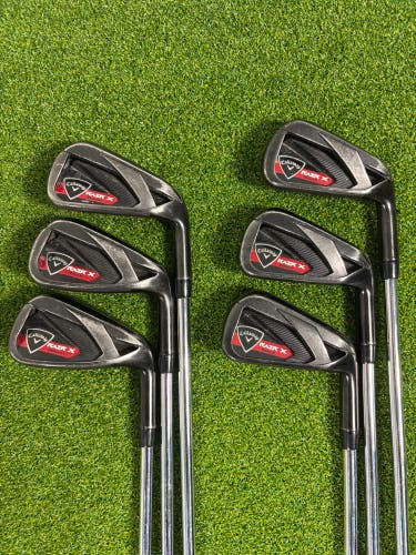 Callaway Razr X Black Right Handed Iron Set Uniflex 4-9 Irons