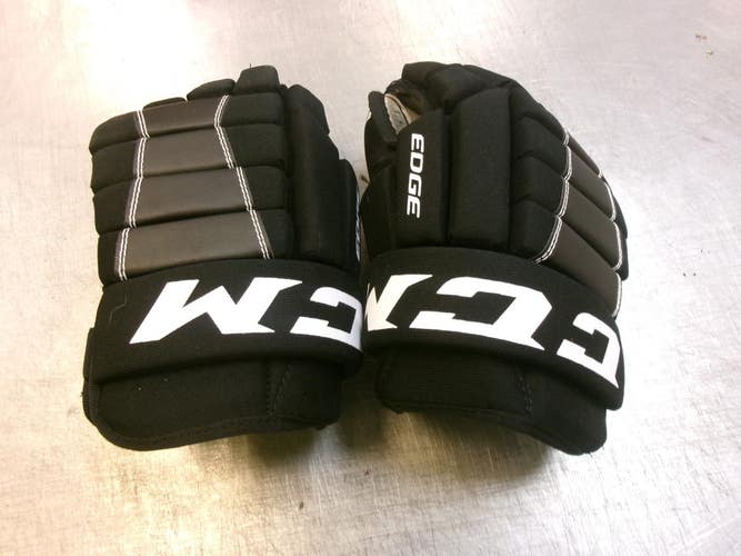 Used CCM EDGE Senior Gloves Black 13" 11339-S000208059