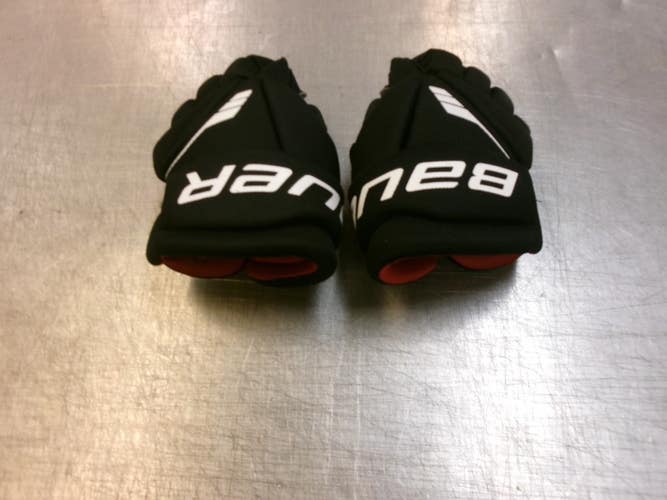 Used Bauer LIL SPORT Youth Shin Guards Black 8" 11339-S000208015