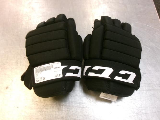 Used CCM LTP Junior Gloves Black 11" 11339-S000208016