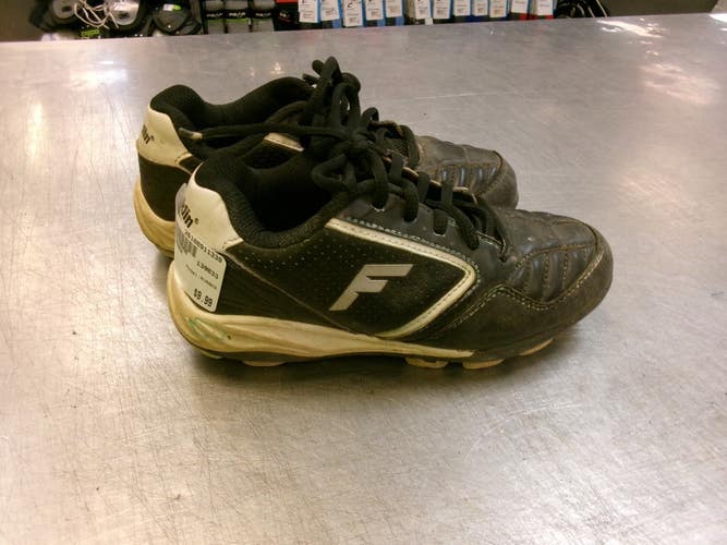 Used Franklin RUBBER BB/SB Cleats Black Junior 01 11339-S000207980