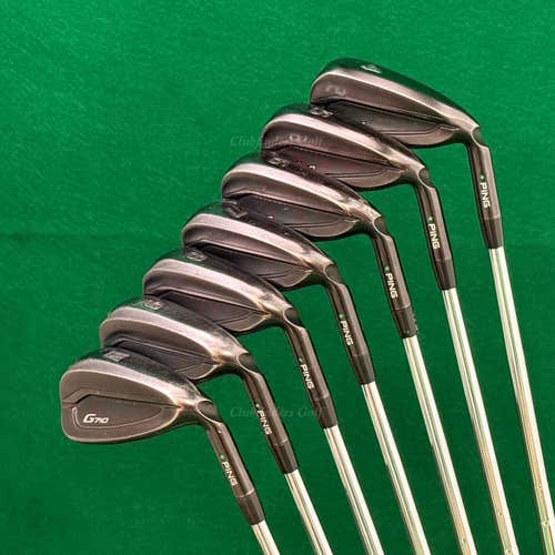 Ping G710 Green Dot 4-PW Iron Set Dynamic Gold 105 X100 Steel Extra Stiff