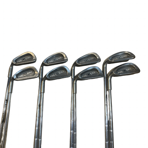 Used Ping EYE 2 BLACK DOT Mens Iron Set LH 3I-PW 11706-S000389495