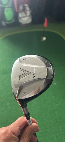 Men's TaylorMade V Steel Left Hand Fairway Wood 3 Wood (Used)