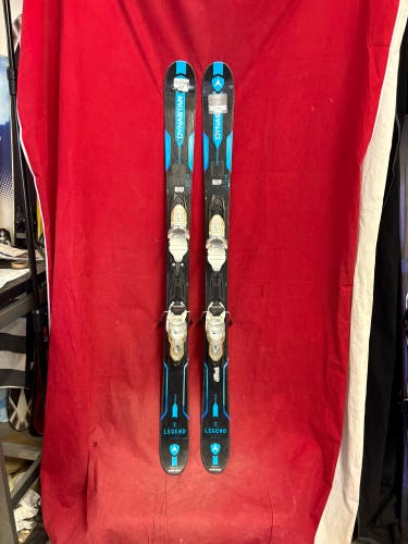 Skis: Dynastar Legend X 80 all-mountain skis, 138cm
Bindings:  Rossignol / Look Xpress