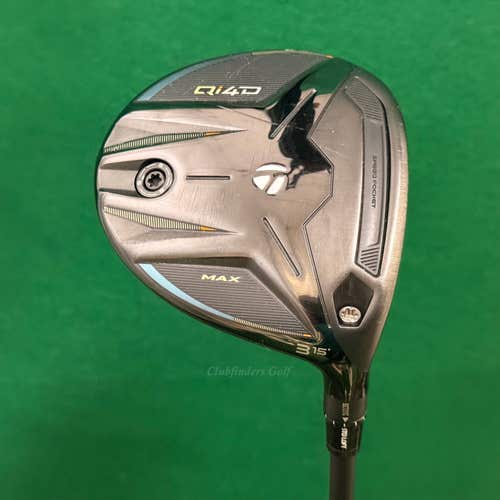 TaylorMade Qi4D Max 15 Fairway Wood 3 TaylorMade Mitsubishi REAX 50-R Regular