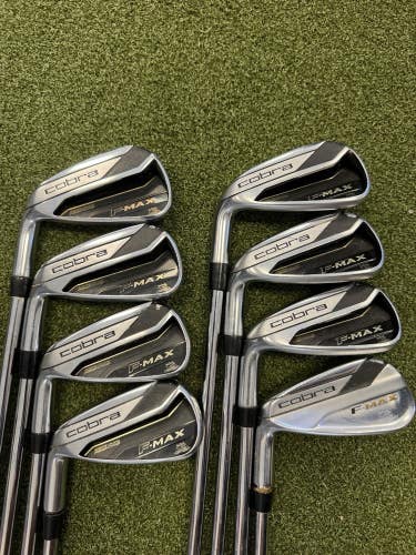 Cobra F-Max Iron Set 4-PW,GW Stiff Flex Left Handed True Temper Stiff Flex LH