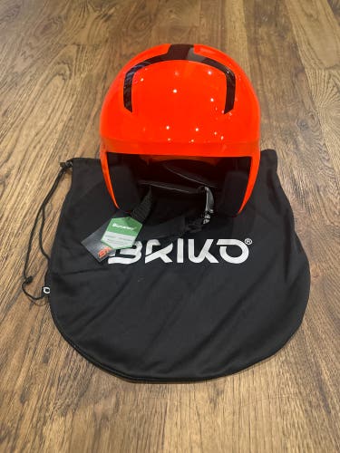 NWT Briko Vulcano 2.0 Ski Helmet - Orange Fluo / Black - Size Medium (M)