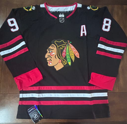 Chicago Blackhawks Black 100 Year  Connor Bedard Jersey Adult Medium (50) NWT