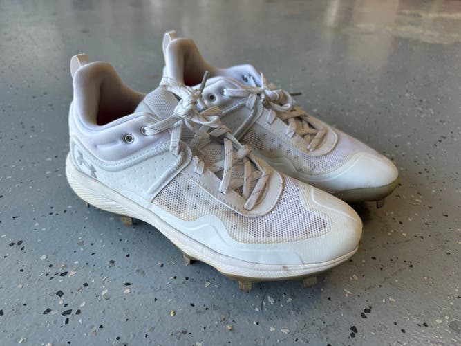 White Women's Size M 7.0 (W 8.0) Under Armour