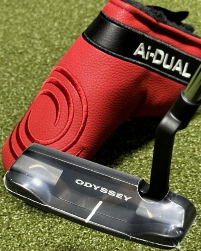 Odyssey Ai Dual #1 CH Crank Hosel Blade Putter LEFT Hand 35" w/ Cover LH NEW