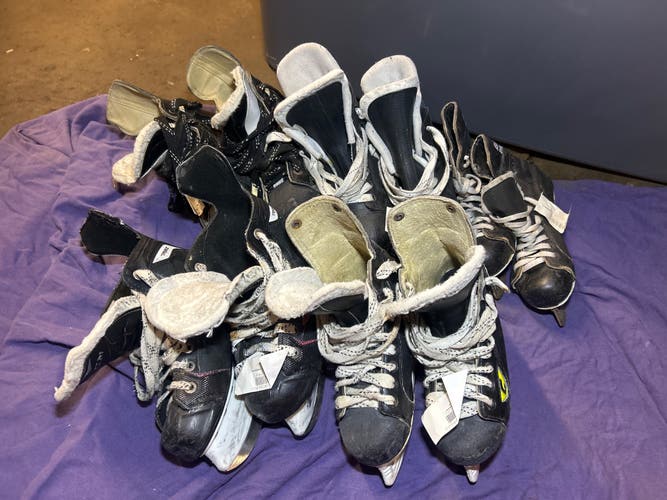 5 pairs used Hockey Skates Size 2
