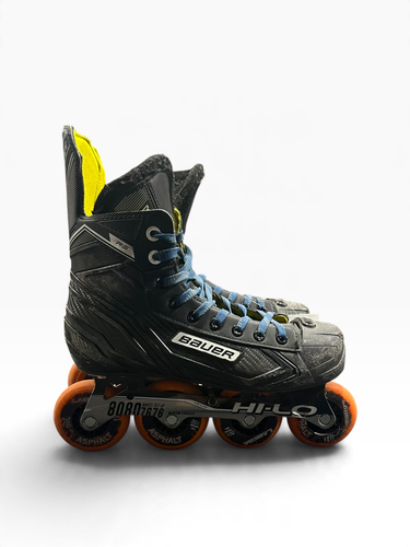 Used Bauer RS Senior Roller Quad Skates Black Senior 8 11375-S000383641