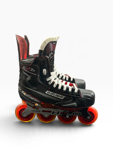 Used Bauer VAPOR X2.7 Senior Roller Quad Skates Black Senior 8.5 11375-S000383633