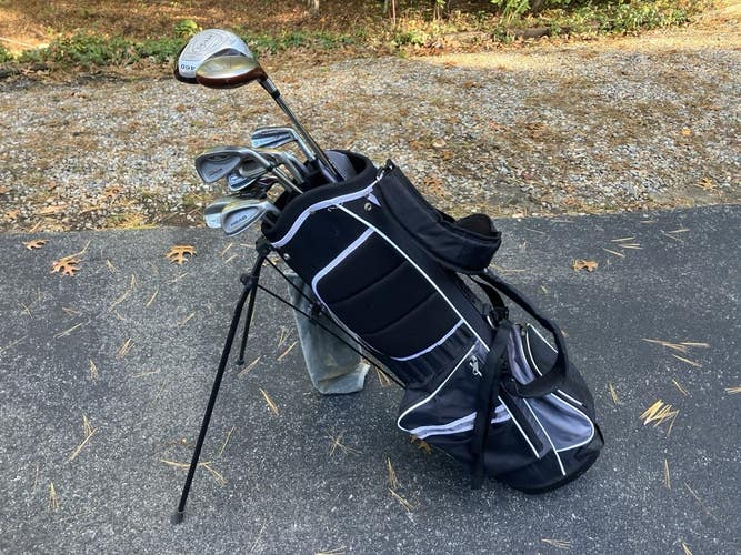 Mens Complete Golf Club Set & Bag, Mixed Brands, Wilson, RAM, TaylorMade & More
