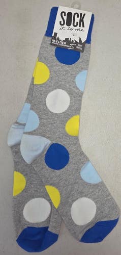ST11 Sock It To Me "Large Multicolored Polka Do" Crew Length Socks FREE SHIPPING