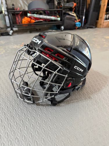 Black Small CCM Tacks 70 Helmet combo (Used)