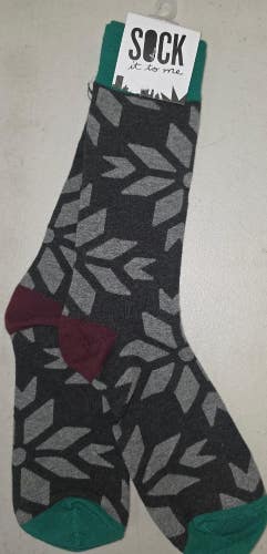 ST15 Sock It To Me "Geometric Pattern Design" Crew Length Socks FREE SHIPPING