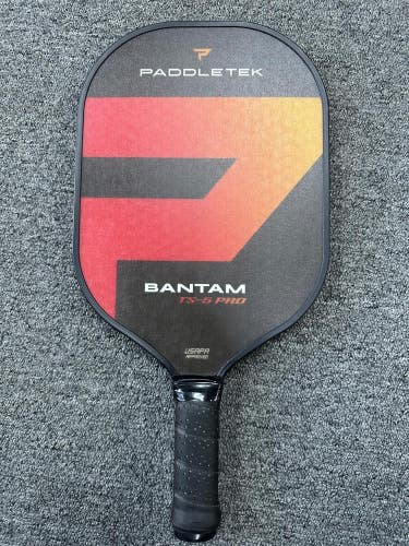 PADDLETEK BANTAM TS-5 PRO Pickleball Paddle Black/Orange