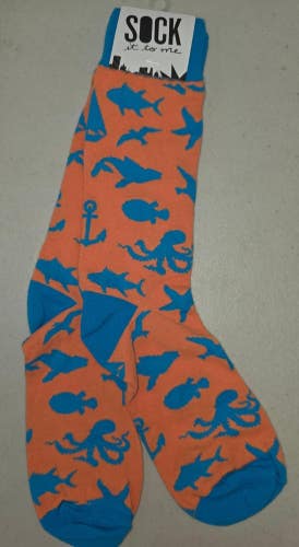ST33 Sock It To Me "Ocean Sea Life Novelty" Crew Length Socks FREE SHIPPING