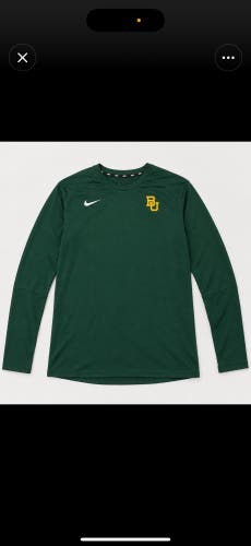Baylor Team Issued Green Men's Large Nike Sweatshirt (Used)