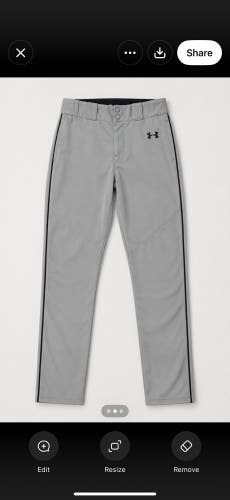Gray Men's Large Adult Under Armour Game Pants (Used)