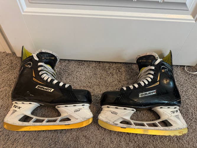 Bauer Supreme S29 Hockey Skates Extra Wide Width 7.5, BladeTech steel