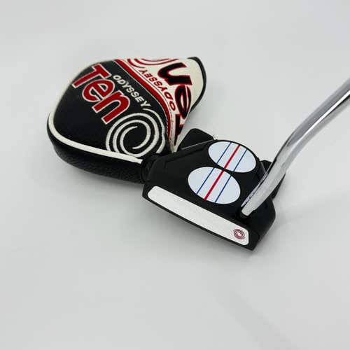 Odyssey 2-Ball Ten Triple Track Putter RH Mallet 33 1/2" Headcover Used Graphite