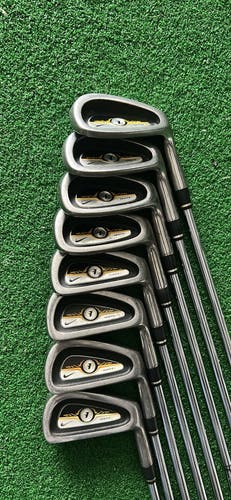 Men's 2010 Nike Ignite 2 Right Handed Iron Set Uniflex (8 Clubs) #4 - #9, PW, GW (Used)