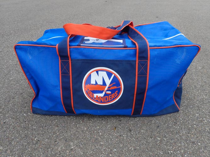 JRZ New York Islanders NHL Pro Stock Hockey Team Equipment Player Bag Mesh Blue