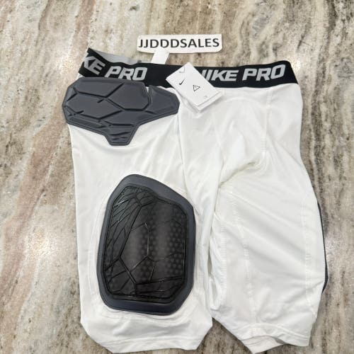 Nike Pro Hyperstrong 5 Pad Impact Compression Girdle White IF1218-153 Men Sz XL

New With Tags
